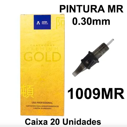 Cartucho Premium GOLD Aston Pintura 1009MR 0.30mm - CAIXA 20 UNIDADES Imagem