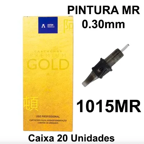 Cartucho Premium GOLD Aston Pintura 1015MR 0.30mm - CAIXA 20 UNIDADES Imagem