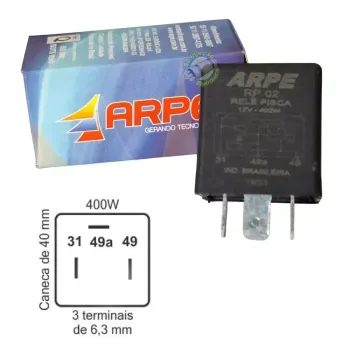 RELE ARPE Pisca 12V Ford Ranger / Courier Tds  Royalle / Versalles .../1986