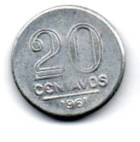 1961 - 20 Centavos - Moeda Brasil