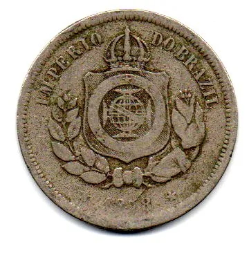 1878 - 100 Réis - Moeda Brasil Império
