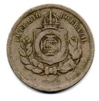 1878 - 100 Réis - Moeda Brasil Império