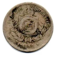 1882 - 100 Réis - Moeda Brasil Império