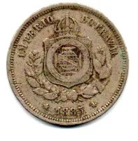 1883 - 100 Réis - Moeda Brasil Império