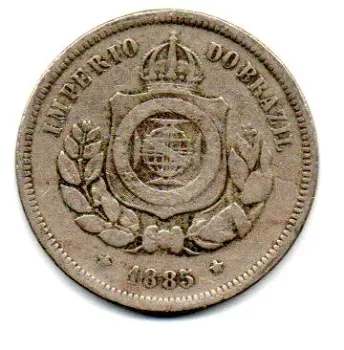 1885 - 100 Réis - Moeda Brasil Império