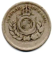 1885 - 100 Réis - Moeda Brasil Império