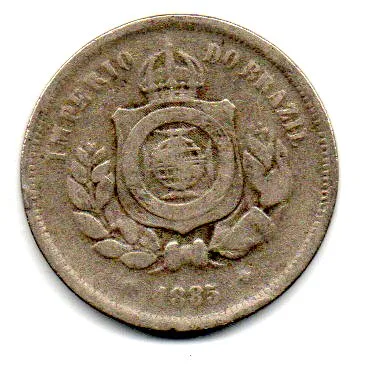 1885 - 100 Réis - Moeda Brasil Império