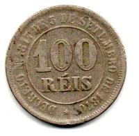 1885 - 100 Réis - Moeda Brasil Império - Foto 2
