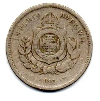 1885 - 100 Réis - Moeda Brasil Império