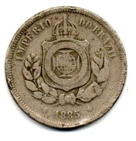 1885 - 100 Réis - Moeda Brasil Império