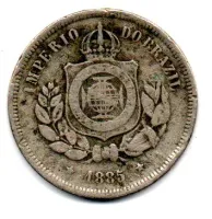1885 - 100 Réis - Moeda Brasil Império