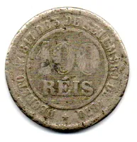 1886 - 100 Réis - Moeda Brasil Império - Foto 2