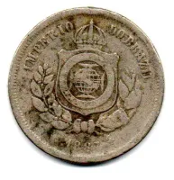 1887 - 100 Réis - Moeda Brasil Império