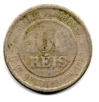 1897 - 100 Réis - Moeda Brasil - Foto 2
