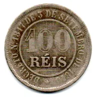 1887 - 100 Réis - Moeda Brasil Império - Foto 2