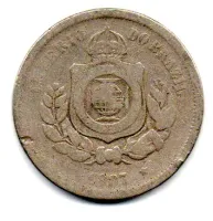 1887 - 100 Réis - Moeda Brasil Império