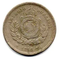 1888 - 100 Réis - Moeda Brasil Império