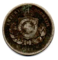 1888 - 100 Réis - Moeda Brasil Império
