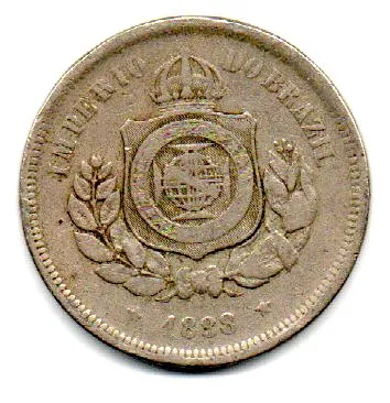 1888 - 100 Réis - Moeda Brasil Império