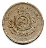 1888 - 100 Réis - Moeda Brasil Império