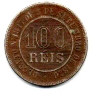 1888 - 100 Réis - Moeda Brasil Império - Foto 2