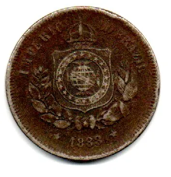 1888 - 100 Réis - Moeda Brasil Império