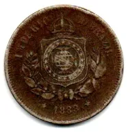 1888 - 100 Réis - Moeda Brasil Império