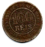 1888 - 100 Réis - Moeda Brasil Império - Foto 2