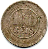 1889 - 100 Réis - Moeda Brasil - Foto 2