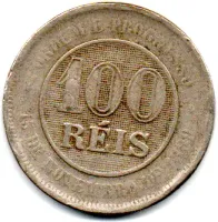 1889 - 100 Réis - Moeda Brasil - Foto 2