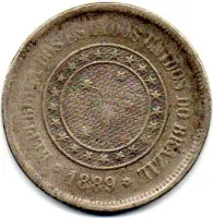 1889 - 100 Réis - Moeda Brasil