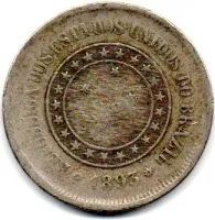 1893 - 100 Réis - Moeda Brasil