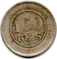 1893 - 100 Réis - Moeda Brasil - Foto 2