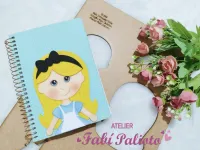 G1.686  Gabarito de Moldes em MDF  Princesa Alice  - Coleção Meu Caderno