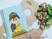 KIT27   Gabarito de Moldes  em MDF  Coleção Meu Caderno - Princesas  - Foto 2