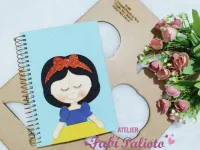 KIT27   Gabarito de Moldes  em MDF  Coleção Meu Caderno - Princesas  - Foto 3