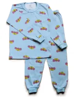 Pijama Infantil Tamanho 12 Feminino Longo com Punho - Foto 2