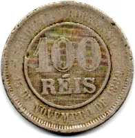 1897 - 100 Réis - Moeda Brasil - Foto 2