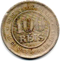 1897 - 100 Réis - Moeda Brasil - Foto 2