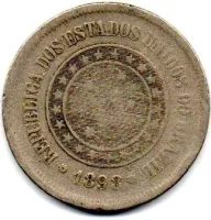 1898 - 100 Réis - Moeda Brasil
