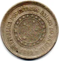 1899 - 100 Réis - Moeda Brasil
