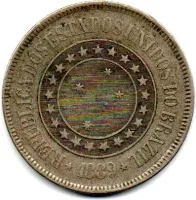 1889 - 200 Réis - Moeda Brasil