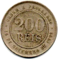 1898 - 200 Réis - Moeda Brasil - Foto 2