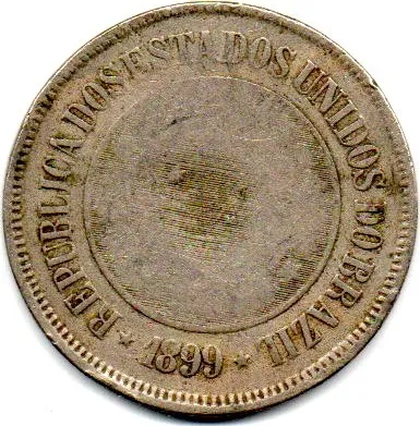 1899 - 200 Réis - Moeda Brasil