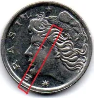 1967 - 2 Centavos - ERRO: Cunho Trincado - Moeda Brasil