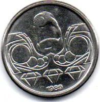 1989 - 10 Centavos - ERRO: Cunho Marcado - Moeda Brasil - Foto 2