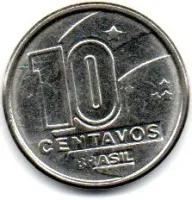 1989 - 10 Centavos - ERRO: Cunho Marcado - Moeda Brasil - Foto 3