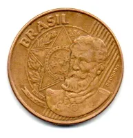 2002 - 25 Centavos - ERRO: Cunho Entupido - Moeda Brasil - Foto 2