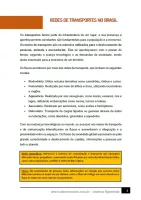 119 - Geografia - Transportes e Comunicação no Brasil - As Redes de Transportes Brasileiras - 7º ano - PDF com 10 páginas - Foto 2