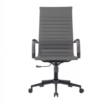 Poltrona Presidente Eames Manhattan Black Mecanismo Relax com Base Piramidal Preta - Foto 2